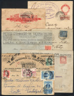 6 Covers Posted Between 1914 And 1961 With Handsome Frankings And/or Cancels! - Other & Unclassified