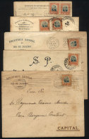 5 Official Covers Used Between 1910 And 1926, All Franked With Official Stamps, Interesting! - Sonstige & Ohne Zuordnung