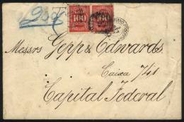Cover Sent Stampless From MARIANO PROCOPIO To Rio On 3/SE/1897, Dues For 200Rs. Paid With Pair Of Postage Due... - Brieven En Documenten