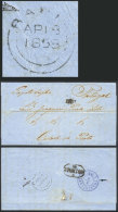 Entire Letter Sent From BAHIA To Porto On 18/AP/1858, With Backstamp Of The British Consular Agency In Bahia,... - Lettres & Documents