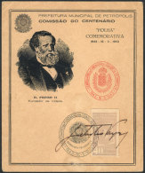 VARGAS, Getulio: President, "Folha Comemorativa" Of The Year 1943 With His Signature, VF! - Sonstige & Ohne Zuordnung