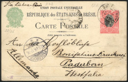 RHM.BP-57B, Postal Card (with Variety WITHOUT ACCENT Over "reserve") Sent From S.Jose To Germany On 11/AP/1904, VF... - Entiers Postaux