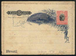 RHM.CB-67, Lettercard, 1897 Issue, With 33 Inner Lines, VF Quality, Catalog Value 1,100Rs. - Postwaardestukken