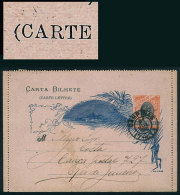 RHM.CB-57G, Lettercard With VARIETY: "C Of CARTE Without Serif", Used In Campinas On 31/JUL/1900, Excellent... - Ganzsachen