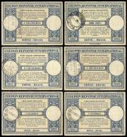 18 International Reply Coupons, 3 Different Models, 1 Of 2,000 Reis, 2 Of 2 Cruzeiros (small Font) And 15 Of 2... - Autres & Non Classés