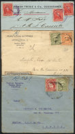 3 Covers Sent Abroad Between 1902 And 1929, Nice Postages! - Bolivie