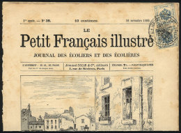 Page Of A French Periodical Of 16/NO/1889, With 2 Postage Due Stamps For Newspapers Of 1Kr. (Sc.PR5), Very Nice! - Lettres & Documents