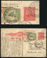 1p. Postal Card + Additional ½p., Sent From Bell To Germany On 6/JUN/1914, Very Nice! - Ganzsachen