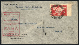 5/DE/1946 Buenos Aires - Rio De Janeiro: FAMA First Airmail, Fine Quality! - Brieven En Documenten