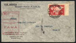 5/DE/1946 Buenos Aires - Rio De Janeiro: FAMA First Airmail, Fine Quality! - Lettres & Documents