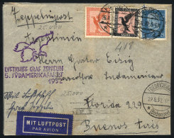 Cover Sent Via ZEPPELIN From Postdam To Buenos Aires (Argentina) On 26/AU/1932, Friedrichshafen Transit Mark,... - Lettres & Documents