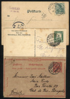 3 Cards (2 Stationeries) Mailed Between 1895 And 1935, One PC Sent From Loreley With Nice RAILWAY Cancel, One... - Otros & Sin Clasificación