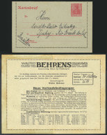 Old 40Pf. Lettercard With Interesting Commercial Impression, VF Quality! - Other & Unclassified