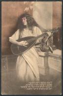 Lady Playing The Guitar, Circa 1920, VF Quality! - Unclassified