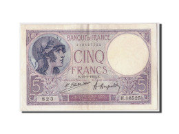 Billet, France, 5 Francs, 5 F 1917-1940 ''Violet'', 1924, 1924-01-21, SUP - 5 F 1917-1940 ''Violet''