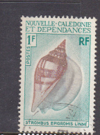 New Caledonia SG 443 1968 Sea Shells 1F Swan Conch Used - Gebruikt