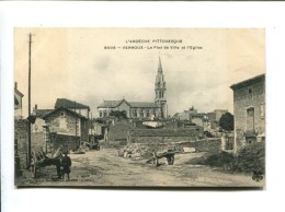 Delcampe - CP- VERNOUX (07 ) Le Piede De Ville Et L Eglise - Vernoux