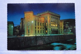 Bosnia And Herzegovina Sarajevo Library At Night A 106 - Bosnien-Herzegowina