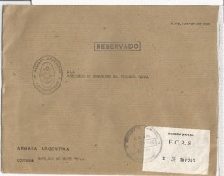 ARGENTINA CORREO OFICIAL NAVAL CC DESDE EL BUQUE OCEANOGRAFICO ARA PUERTO DESEADO ANTARTIDA - Polar Ships & Icebreakers