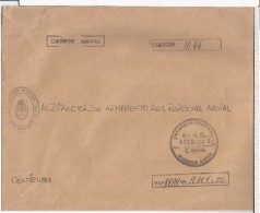 ARGENTINA CORREO OFICIAL NAVAL ESTADO MAYOR CONJUNTO DE LAS FUERZAS ARMADAS - Oficiales