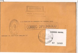 ARGENTINA CORREO DIPLOMATICO DIPLOMATIC NAVAL AGREGACION NAVAL EN LA EMBAJADA EN ESTADOS UNIDOS - Dienstmarken