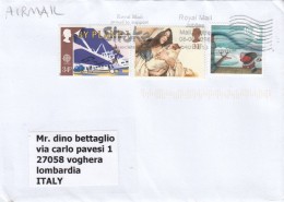 Gran Bretagna 2016 - Busta X L'Italia Affrancata Con 3 Stamps - Cartas & Documentos