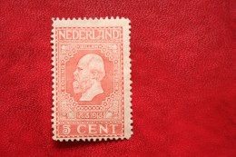 Jubileumzegel 5 Cent 11 1/2 : 11 NVPH 92A 92 A (Mi 83A 83 A) 1913 Ongebruikt / MH NEDERLAND / NIEDERLAND - Neufs