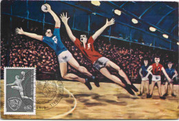 VIIe Championnat Du Monde De Handball France 1970 - Carte Maximum - Handball