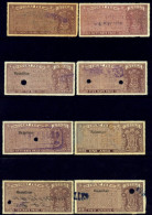 FISCAL-REVENUE STAMPS-PRE DECIMALS-COURT FEE-VARIOUS-CUTELY PUNCHED CANCELLATIONS-LOT-INDIA-MIXED-TP-288 - Collezioni & Lotti