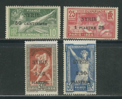 SYRIE N° 122 à 125 * - Unused Stamps