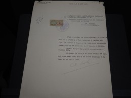 GUINEE FRANCAISE - Timbre Fiscal Sur Document - Trés Rare Pour Cette Ancienne Colonie Française - A Voir - Lot N°16387 - Brieven En Documenten