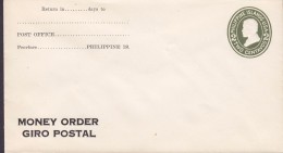 Philippine Islands- USA Postal Stationery Ganzsache Entier 2 C. MONEY ORDER Giro Postal (Unused) - Filippijnen