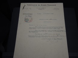 GUINEE FRANCAISE - Timbre Fiscal Sur Document - Trés Rare Pour Cette Ancienne Colonie Française - A Voir - Lot N°16391 - Lettres & Documents