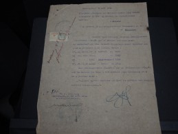 GUINEE FRANCAISE - Timbre Fiscal Sur Document - Trés Rare Pour Cette Ancienne Colonie Française - A Voir - Lot N°16398 - Brieven En Documenten