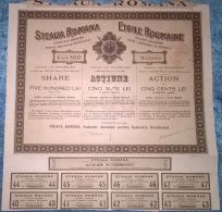 STEAUA ROMANA OIL COMPANY, SHARES, STOCK, REVENUE COUPONS, 1926, ROMANIA - Erdöl