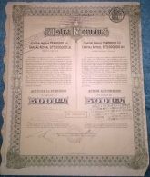 ASTRA ROMANA OIL COMPANY, SHARES, STOCK, REVENUE COUPONS, 1945, ROMANIA - Pétrole