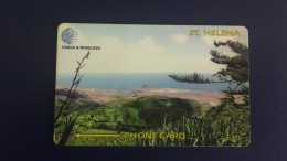 St.helena-view Of Prosperous Bay-(2)-(325cshb000083)-tirage-1200-used Card+2card Prepiad Free - St. Helena Island