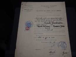 GUINEE FRANCAISE - Timbre Fiscal Sur Document - Trés Rare Pour Cette Ancienne Colonie Française - A Voir - Lot N°16413 - Briefe U. Dokumente