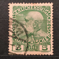 UNIQUE RARE 5 HELLER Austria IMPERATOR Franz Joseph II 1908 STAMP 100% ORIGINAL - Neufs