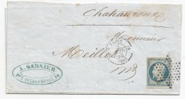 - Lettre - SEINE - PARIS - Etoile Muette S/TP Présidence N°10 + Càd De Route T.15 - 1853 - 1852 Louis-Napoléon