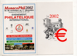 Monaco Carte Du 1 Janvier 2002 De Monaco - Briefe U. Dokumente