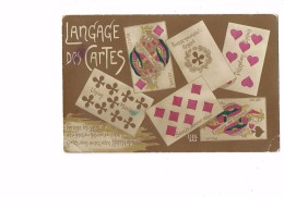 Cpa - LANGAGE DES CARTES à Jouer - Jeu - DIX 353 - HOROSCOPE - 1916 - Cartes à Jouer