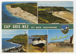 {41505} 62 Pas De Calais Le Cap Gris Nez Et Ses Environs , Multivues ; Wissant , Cap Blanc Nez , Cap Gris Nez - Wissant