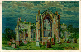 MISCELLANEOUS ART - MELROSE ABBEY Art304 - Roxburghshire