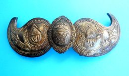 VINTAGE OTOMAN FILIGREE BELT BUCKLE - PAFTA * Large Size * Oriental Art Ottoman Bosnia Balkans Islam Turkey Turkish - Oriental Art