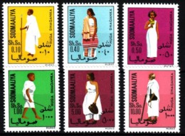 Somalia 1975 MiNr. 221/ 226  **/ Mnh  Freimarken: Trachten - Costumes