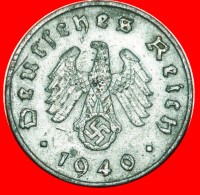 § SWASTIKA: GERMANY ★ 10 PFENNIG 1940J! LOW START ★ NO RESERVE! Third Reich (1933-1945) - 10 Reichspfennig