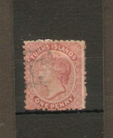 TURKS ISLANDS 1867 1d  SG 1  No Watermark FINE USED Cat £60 - Turks And Caicos