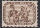 MNH India 1966, Family Planning, Health, Child With Ball, Childhood Sport - Unused Stamps