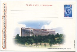 TURQUIE,TURKEI,TURKEY GULHANE MilILITARY MEDICAL ACEDEMY POSTCARD - Postal Stationery